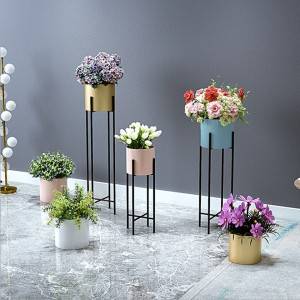 Moderno minimalistično kovinsko stojalo za cvetlične lonce 60-100 cm visoko 0521-0523