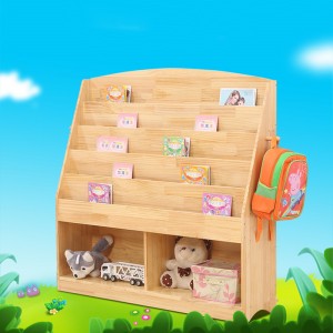 Raft pentru carte pentru copii din lemn masiv de gradinita 0592