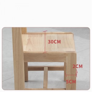 Cadira preescolar de fusta de cautxú per a llar d'infants 0601