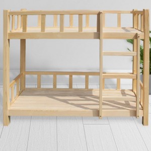 Litera de madera maciza para siesta para niños de jardín de infantes 0618