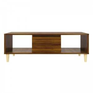 Enkelt og praktisk sofabord med brun eg effekt 0634