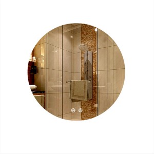 Okrúhle kúpeľňové zrkadlo smart light zrkadlo kúpeľňové toaletné kozmetické zrkadlo 0679
