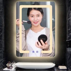 ရေချိုးခန်း frameless led light smart mirror ရေချိုးခန်းကြေးမုံ ရေချိုးခန်းမီးခိုးမြူဆန့်ကျင်မှန်အိပ်ခန်းမှန်