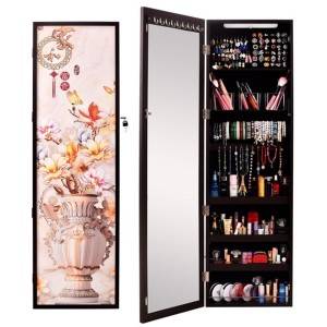 Home wall-mounted full-length mirror, cosmetics, jewelry storage cabinet, bedroom storage, dressing mirror cabinet, jewelry cabinet