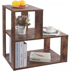 Praktikal at Simpleng Wooden Small Storage Bookshelf 0386