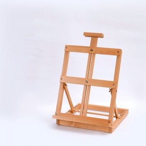 Caballete de arte infantil de madera maciza portátil de escritorio 0410