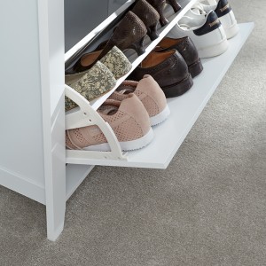 Moderne Minimalistyske Dûbele Layer Flip-top Shoe Cabinet 0450