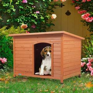Pohištvo za hišne ljubljenčke z leseno izolacijo pasje hiše Cruz