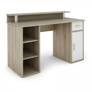 Nowoczesne, proste, wielofunkcyjne biurko z drewna 0644