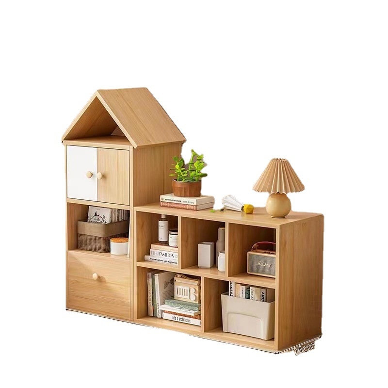 Книжный шкаф для хранения на полу для детской комнаты 0679