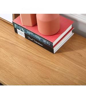 Nordic Basajan padet kayu susun leutik Living Room TV Stand # 0017
