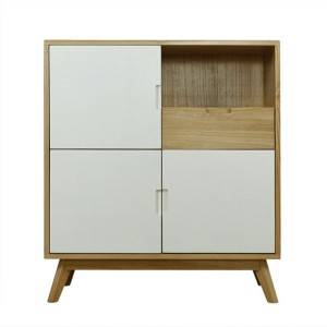 Nordijska postmoderna minimalistična omarica iz masivnega lesa 0506