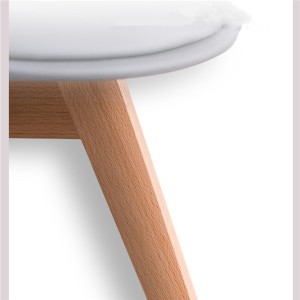 Kinderstoel massief houten rugleuning schrijfstoel kleuterzit leerkruk 0404