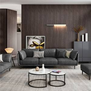 Pequeno apartamento nórdico italiano minimalista sofá sala de estar 0427