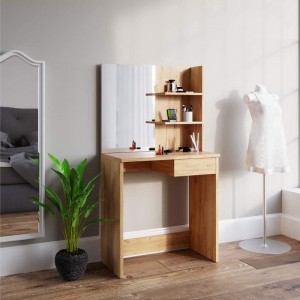Simple Household Wooden Dressing Table with Mirror 0626