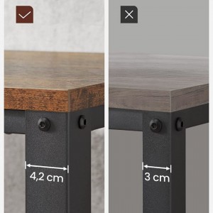 Retro Stable and Adjustable Foot Design Metal Frame Coffee Ripanga 0637