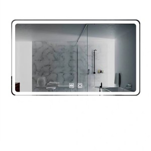 Älykäs kylpyhuonepeili seinään kiinnitettävä kylpyhuone elektroninen huurtumista estävä peili 0647