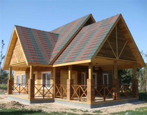 I-Anti-Corrosion Wood Floor Outdoor Terrace Grape Trellis Wood Structure-0006
