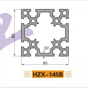8080 Nosilec za industrijsko opremo Profil iz aluminijeve zlitine 0431