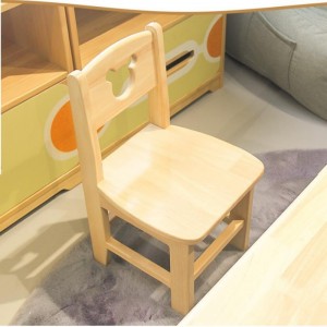 Детски стол от каучуково дърво за детска градина 0620