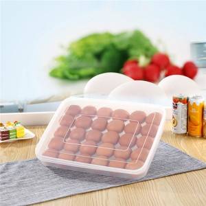 Bærbar ægkonserverende plastopbevaring #box 30 grid æggeboks køkkenudstyr 0497