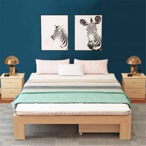 Նոր Solid Pine Bed Ննջասենյակի Կահույք 0223