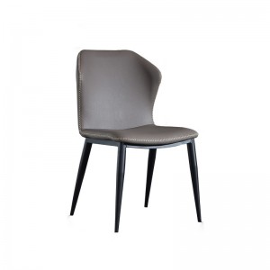 Скандинавское простое кожаное кресло-бабочка для отдыха на спинке с металлическим каркасом 0266