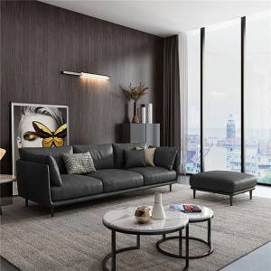 Lille lejlighed nordisk italiensk minimalistisk lejlighed stue sofa 0427