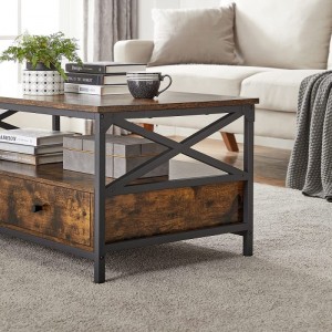 Industrial Design Retro Brown Living Room Home Coffee Table 0622
