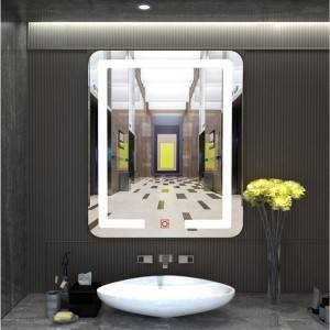 Bathroom frameless lead light smart galasi bafa galasi Bathroom anti-fog mirror chipinda chogona