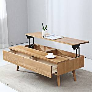 Druri i ngurtë Nordic Simple mund të ngrihet dhe ulet për tryezën e kafesë në dhomën e ndenjes#Tavolinë çaji 0005