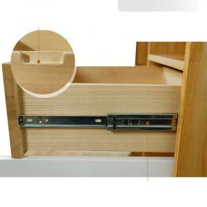 Aparador de almacenamiento minimalista posmoderno nórdico de madera maciza 0506