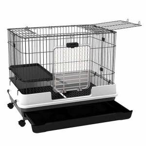 Caines Indoor Small Animal Cage e nang le Wheels 0223