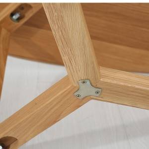 Mesa de centro de manga em madeira maciça para sala de estar # Mesa de chá 0010