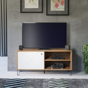 Mobile TV in legno moderno semplice e pratico 0641