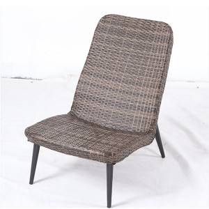 Chaise en rotin faite à la main en trois pièces Chaise en rotin de terrasse extérieure de thé de loisirs de cour combinée