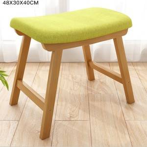 Мала табуретка за домаќинство, ниска столица, модна креативна табуретка за софа мало столче дневна соба мала клупа, економична ткаенина за шминкање-0105