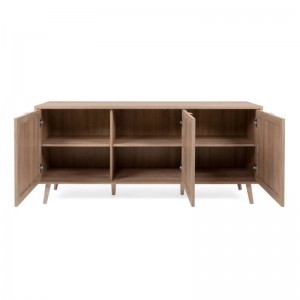 Modern Wooden Rattan Side Cabinet 0646