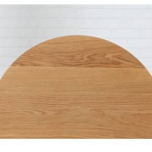 Mesa redonda simple e informal con patas, mini mesa auxiliar de madeira maciza # Mesa de té 0011