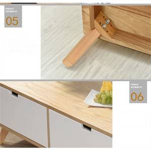 नॉर्डिक सरल आधुनिक ठोस लकड़ी यूरोपीय कॉफी टेबल सोफा साइड टेबल 0502
