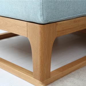 Conxunto de sofá personalizado moderno e sinxelo de madeira maciza #0028