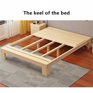 새로운 단단한 소나무 침대 침실 가구 0223