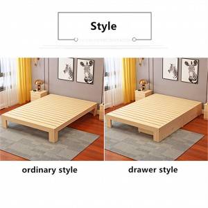 Нов Мебел за спална соба со цврст бор 0223