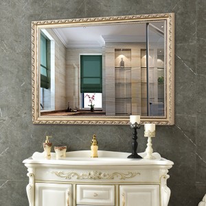 Европско минималистичко миење раце за бања Козметички трем Ретро ѕид кука #Mirror