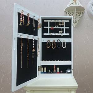 Simple wall hanging photo storage cabinet bedroom jewelry cabinet makeup locker creative jewelry cabinet