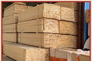 Support en bois carré en bois de gros en pin sycomore lamellé-collé-0014