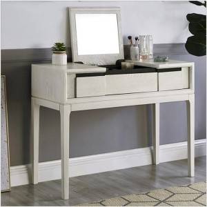 Flip-style Desk uye Dresser Integrated Dresser White Distressed
