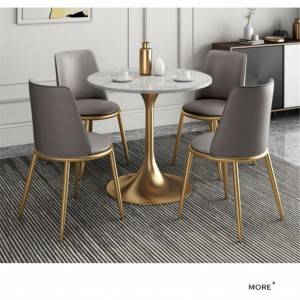 Nordic light luxury PU sedia da pranzo sedia da negoziazione mobili da ristorante 0342