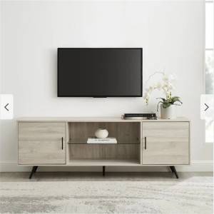 Fashion all-match white TV cabinet 0472