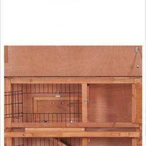 Gabbia per conigli in legno massello Gabbia per animali domestici piccola e media 0204